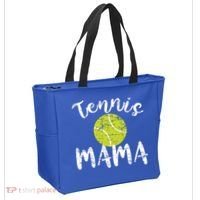Tennis Mama Proud Mom Tennis Player Retro Distressed Great Gift Tote Bag thumb 2