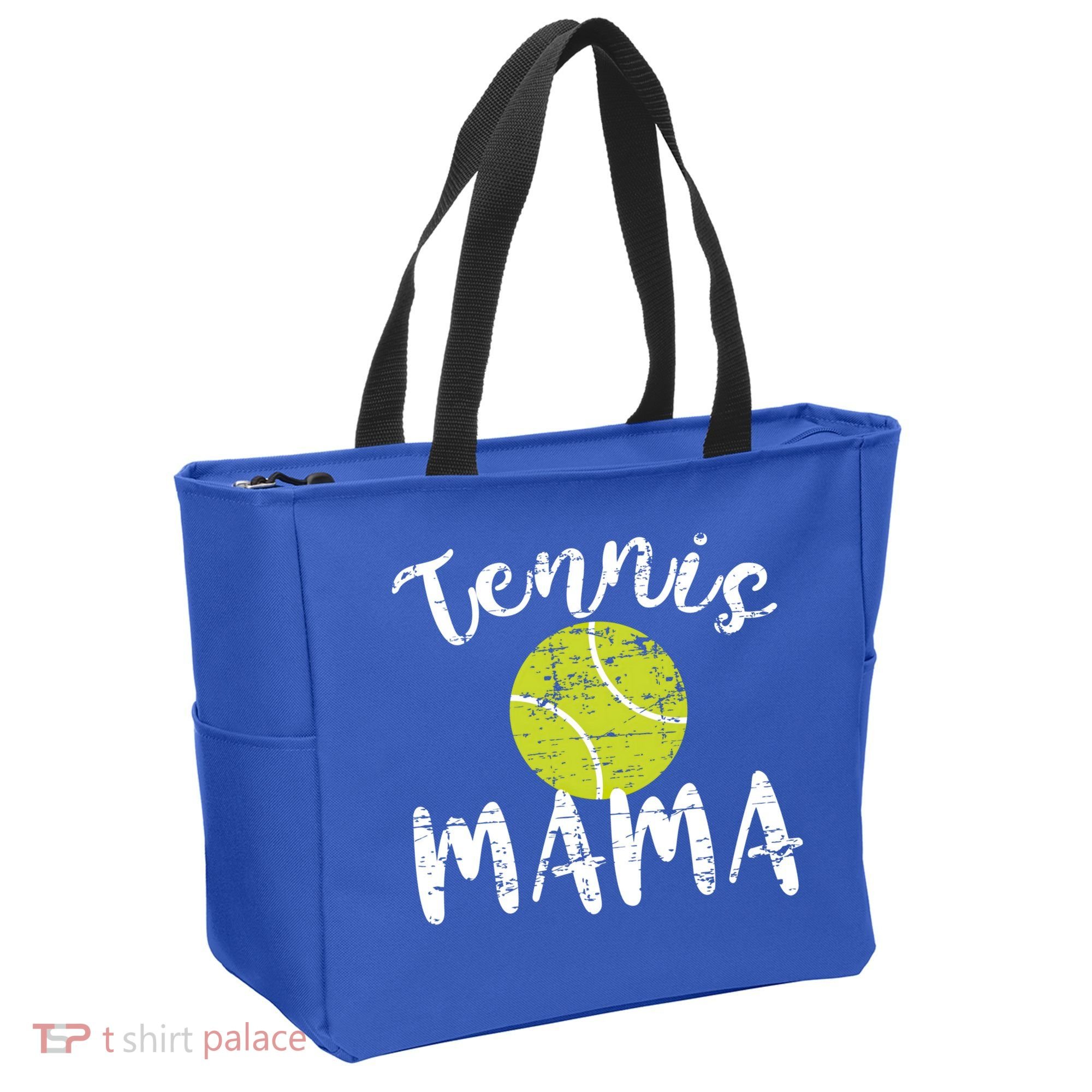 Tennis Mama Proud Mom Tennis Player Retro Distressed Great Gift Tote Bag