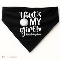That's My Proud Volleyball Mom Volleyball Mother Gift USA-Made Doggie Bandana thumb 0