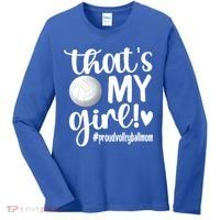 That's My Proud Volleyball Mom Volleyball Mother Gift Women's Long Sleeve Shirt thumb 0