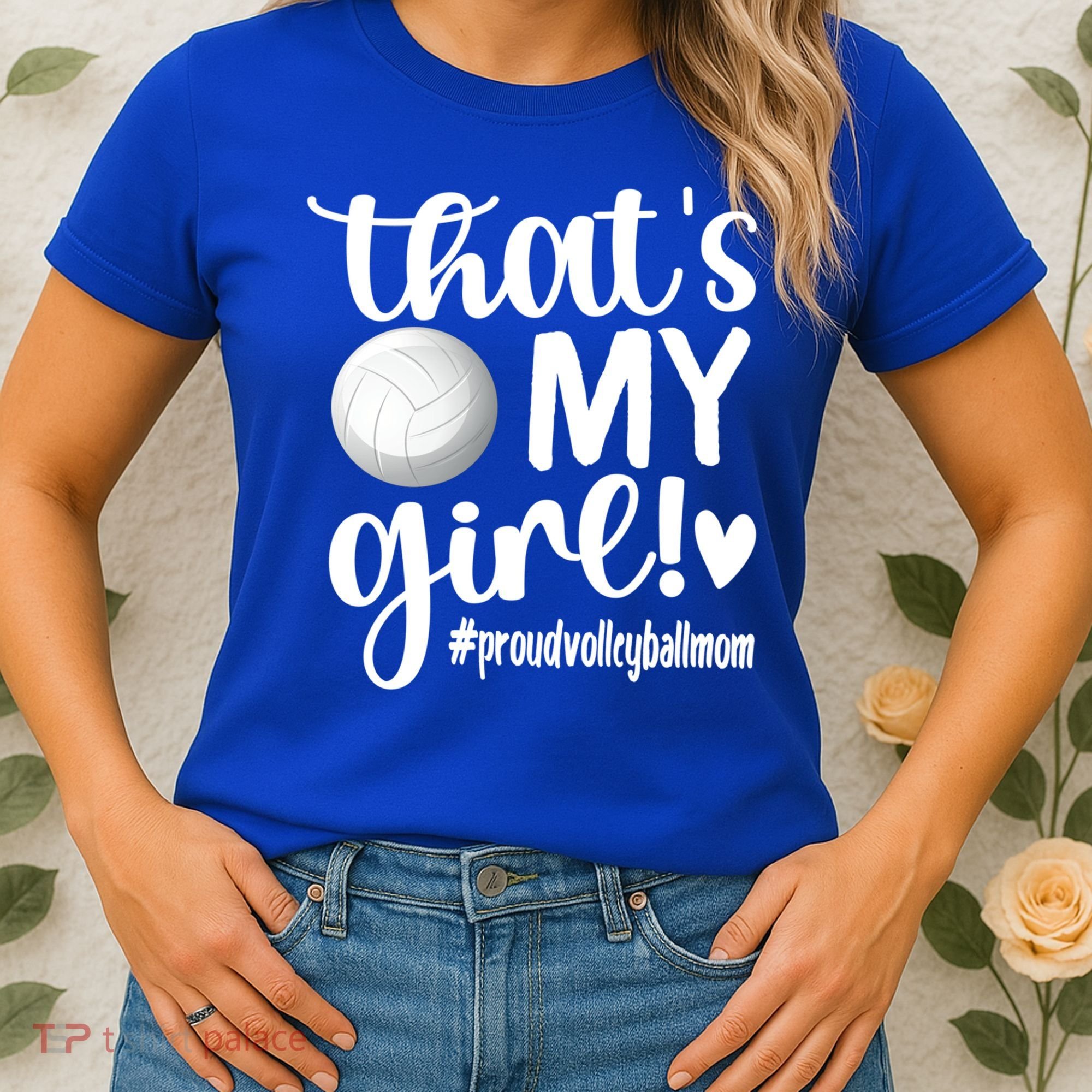 That's My Proud Volleyball Mom Volleyball Mother Gift Women's T-Shirt