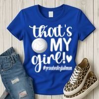 That's My Proud Volleyball Mom Volleyball Mother Gift Women's T-Shirt thumb 3