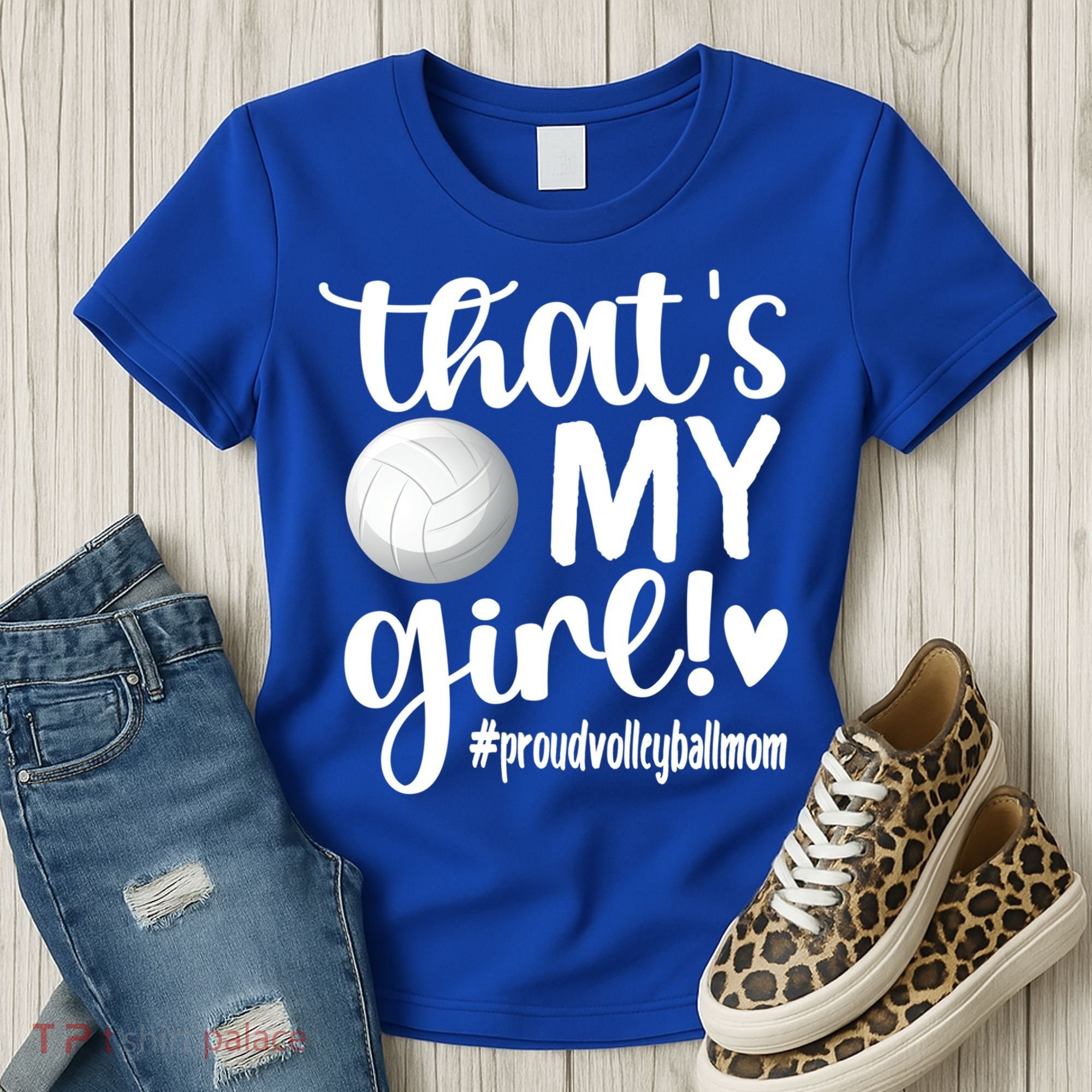 That's My Proud Volleyball Mom Volleyball Mother Gift Women's T-Shirt