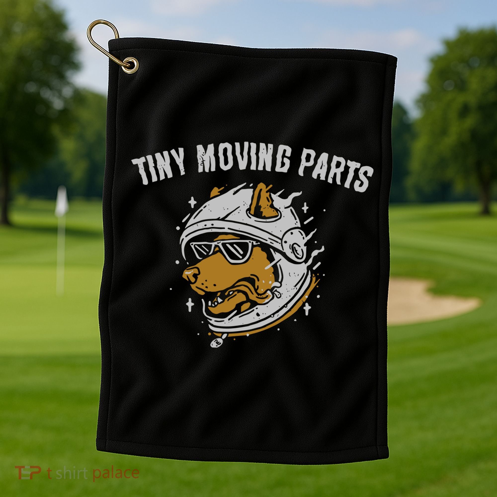 Tiny Moving Parts Astro Dog Golf Towel