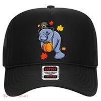 Thanksgiving Manatee Pilgrim Fall Pumpkin Dugong Hat thumb 0