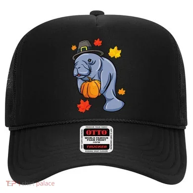 Thanksgiving Manatee Pilgrim Fall Pumpkin Dugong Hat