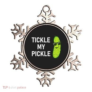 Tickle My Pickle Funny Jokes Sarcastic Ornament