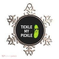 Tickle My Pickle Funny Jokes Sarcastic Ornament thumb 0