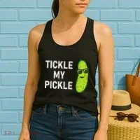 Tickle My Pickle Funny Jokes Sarcastic Women's Tank Top thumb 2