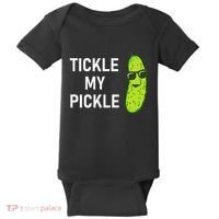 Tickle My Pickle Funny Jokes Sarcastic Baby Bodysuit thumb 0