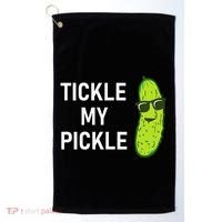 Tickle My Pickle Funny Jokes Sarcastic Golf Towel thumb 0
