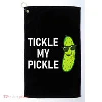 Tickle My Pickle Funny Jokes Sarcastic Golf Towel thumb 0