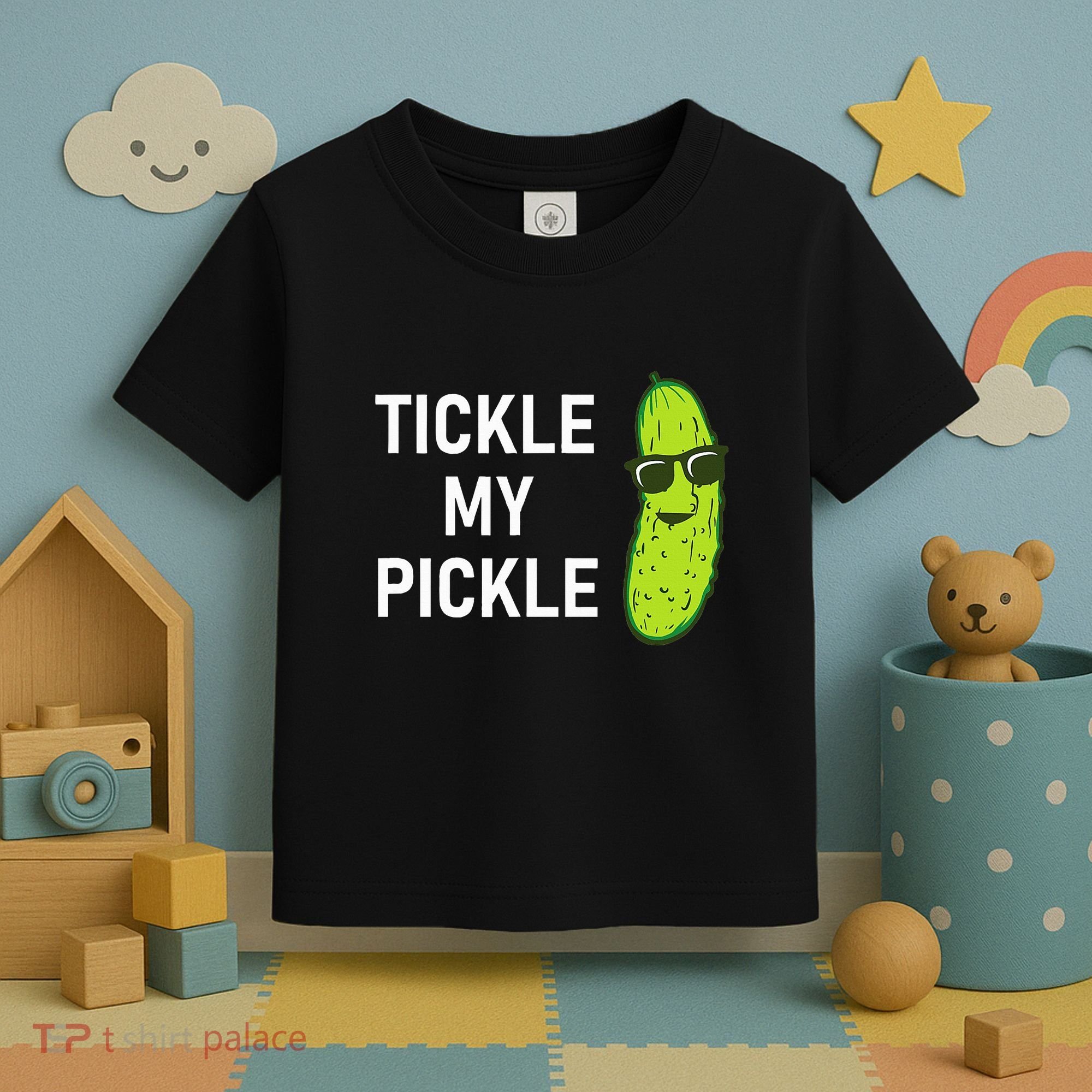 Tickle My Pickle Funny Jokes Sarcastic Toddler T-Shirt