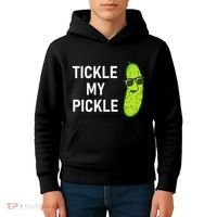 Tickle My Pickle Funny Jokes Sarcastic Kids Hoodie thumb 4