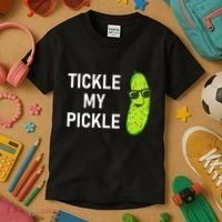 Tickle My Pickle Funny Jokes Sarcastic Kids T-Shirt thumb 3