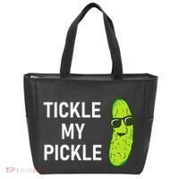 Tickle My Pickle Funny Jokes Sarcastic Tote Bag thumb 0