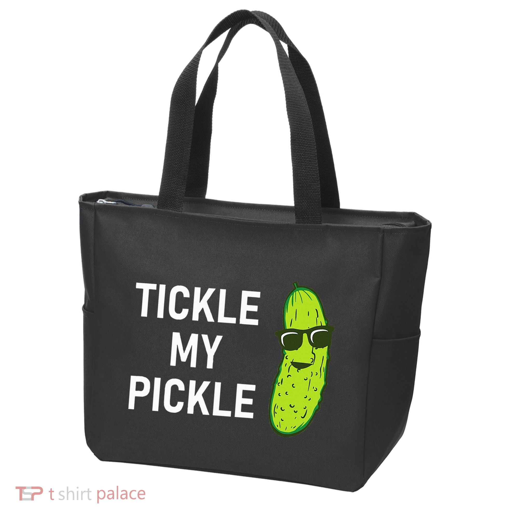 Tickle My Pickle Funny Jokes Sarcastic Tote Bag