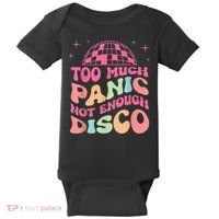 Too Much Panic Not Enough Disco Hippie For  Wo Baby Bodysuit thumb 0