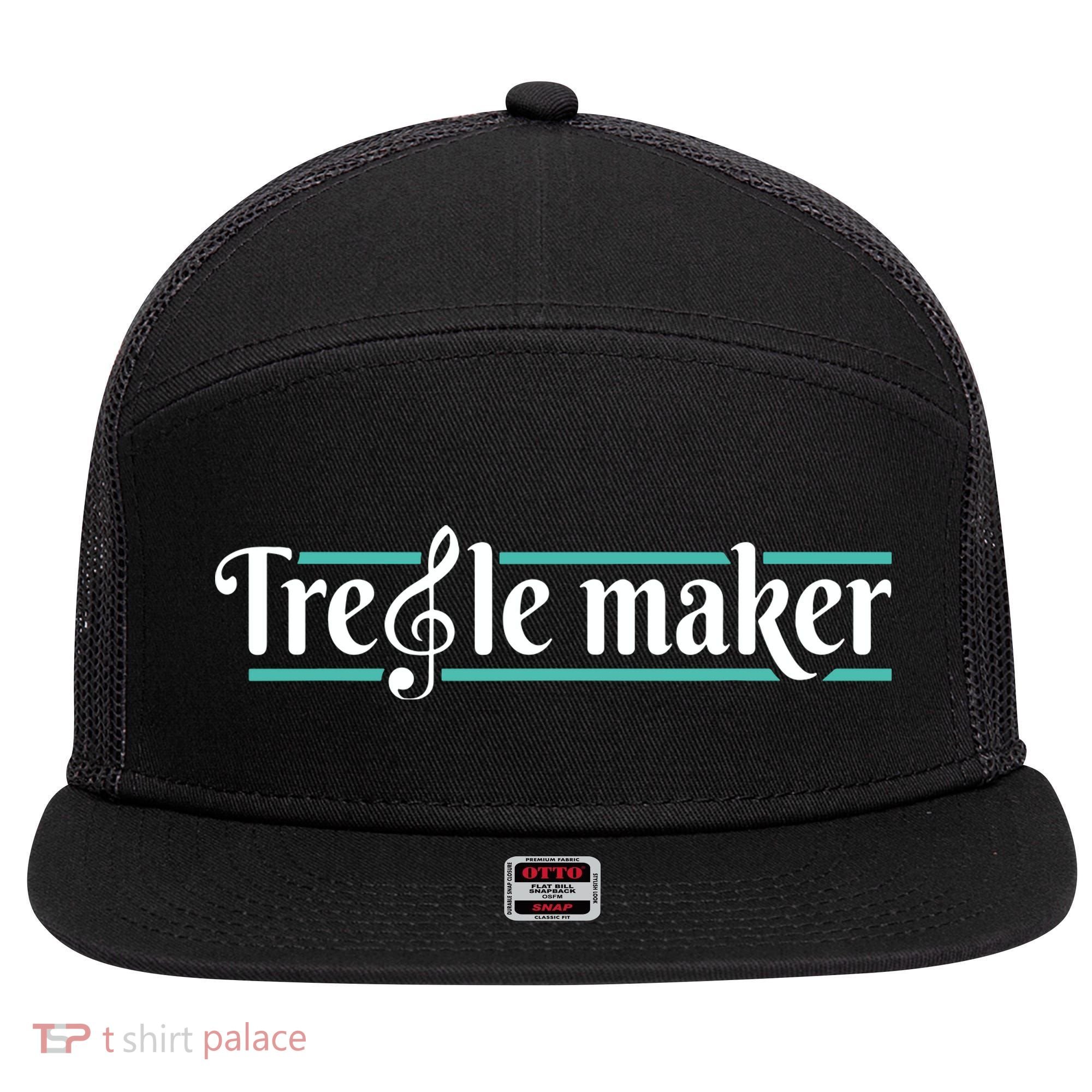 Treble Maker Piano Player Pianist Classical Music Lover 7 Panel Mesh Trucker Snapback Hat