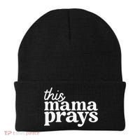 This Mama Prays Christian Mommy Faith Beanie thumb 0