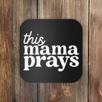 This Mama Prays Christian Mommy Faith Coaster thumb 0