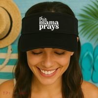 This Mama Prays Christian Mommy Faith Visor thumb 2