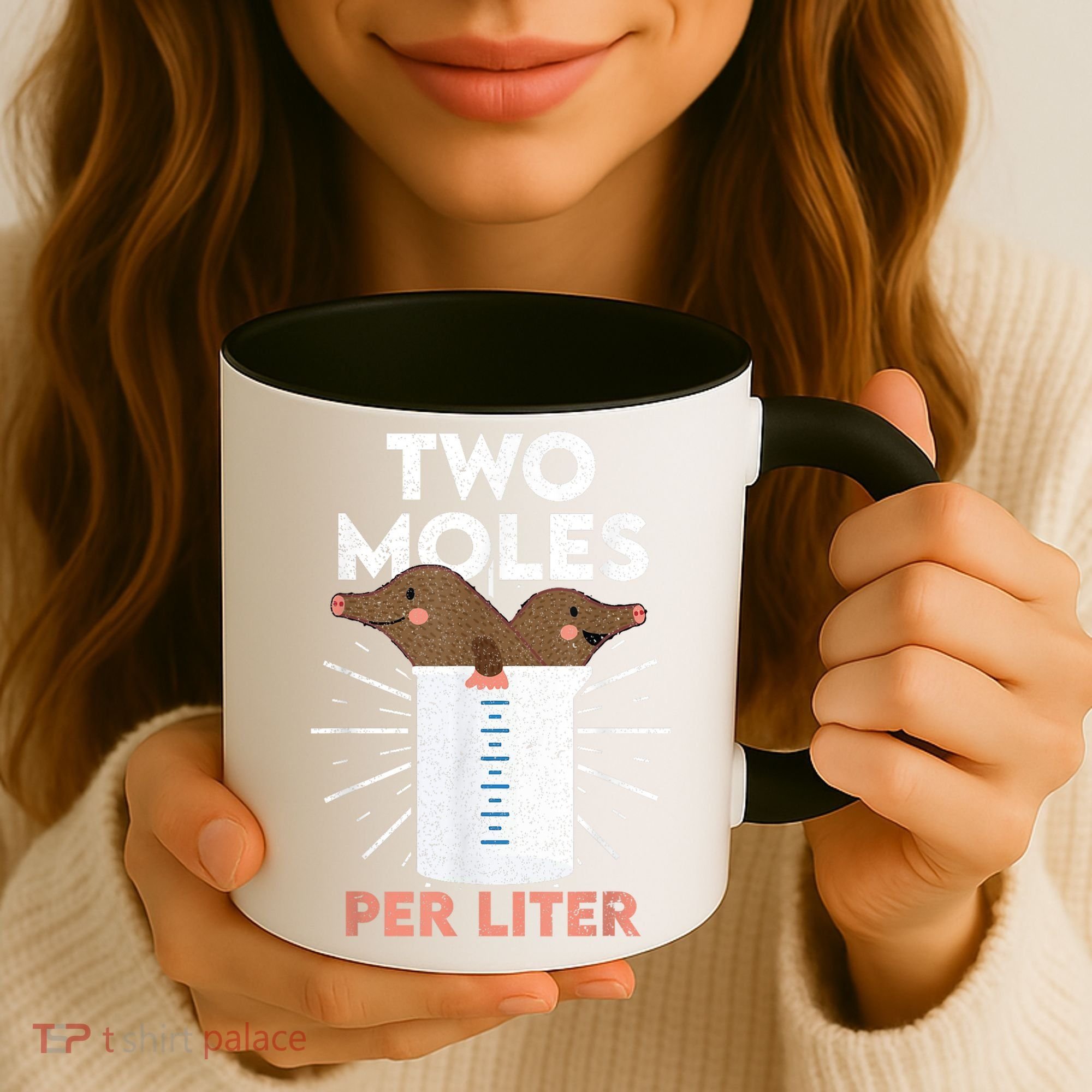 Two Moles Per Liter Funny Chemistry Science Tee Coffee Mug