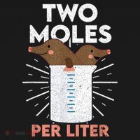 Two Moles Per Liter Funny Chemistry Science Tee Polo thumb 3