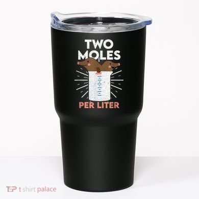 Two Moles Per Liter Funny Chemistry Science Tee Tumbler