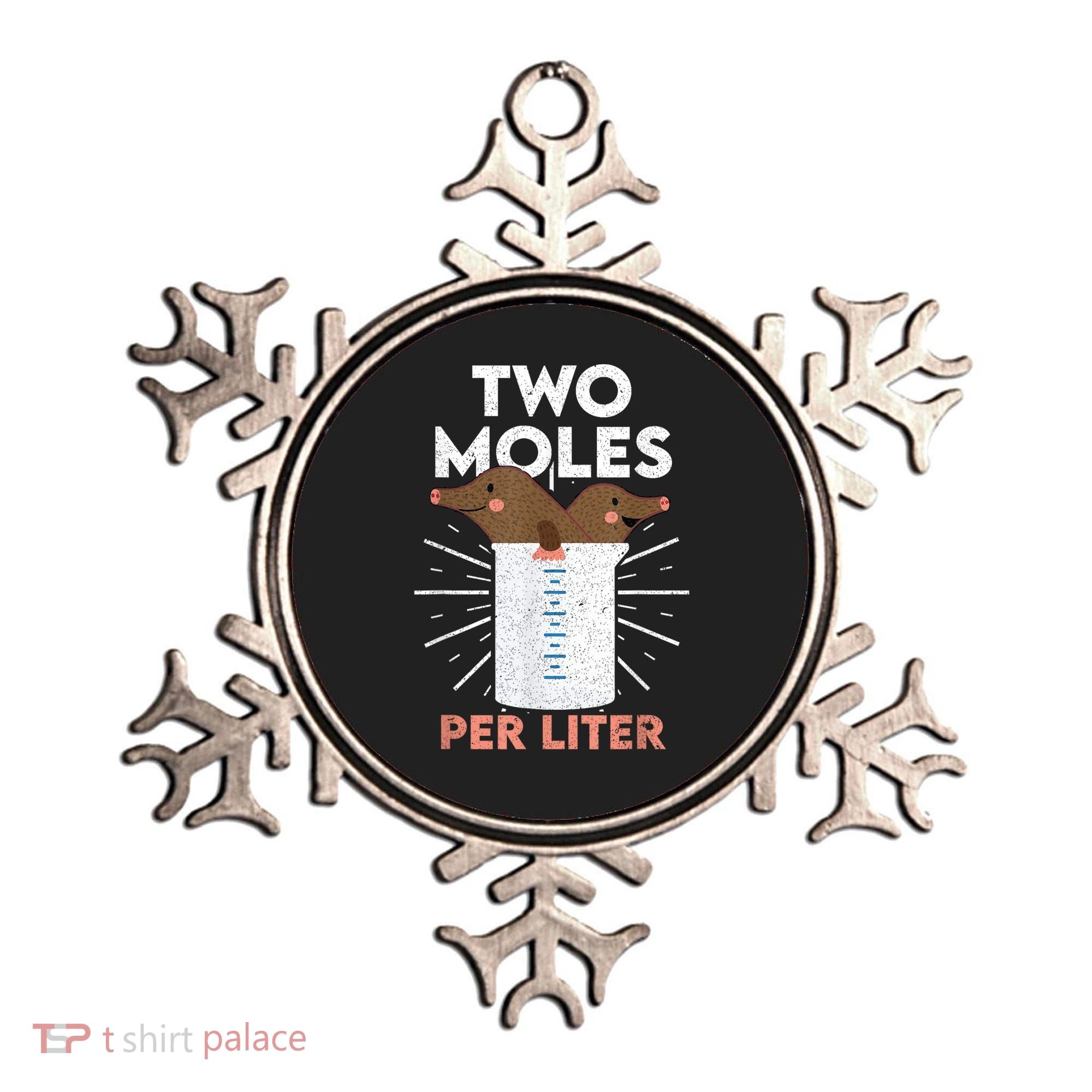 Two Moles Per Liter Funny Chemistry Science Tee Ornament