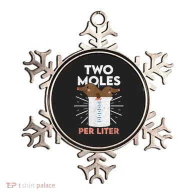 Two Moles Per Liter Funny Chemistry Science Tee Ornament