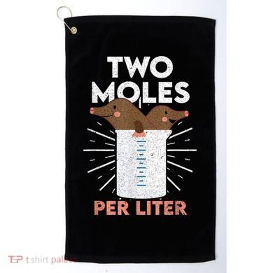 Two Moles Per Liter Funny Chemistry Science Tee Golf Towel