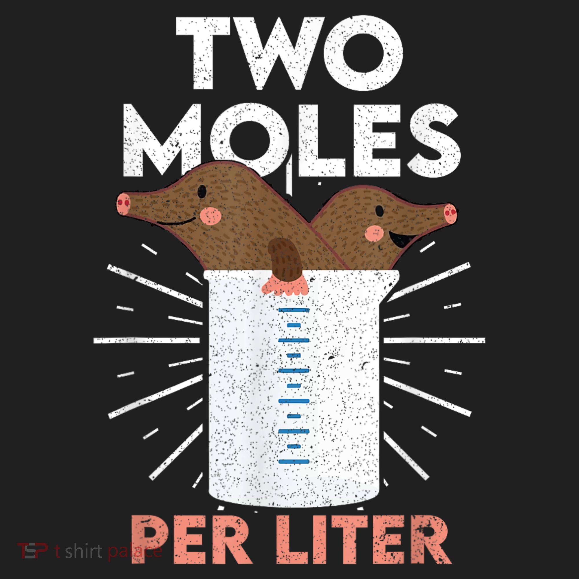 Two Moles Per Liter Funny Chemistry Science Tee Golf Towel