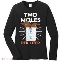Two Moles Per Liter Funny Chemistry Science Tee Women's Long Sleeve Shirt thumb 0