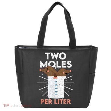 Two Moles Per Liter Funny Chemistry Science Tee Tote Bag