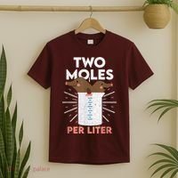 Two Moles Per Liter Funny Chemistry Science Tee T-Shirt thumb 2