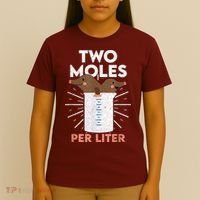 Two Moles Per Liter Funny Chemistry Science Tee T-Shirt thumb 4