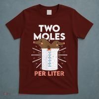 Two Moles Per Liter Funny Chemistry Science Tee T-Shirt thumb 5