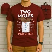 Two Moles Per Liter Funny Chemistry Science Tee T-Shirt thumb 6