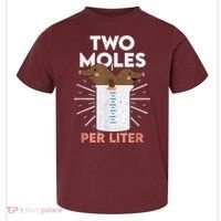 Two Moles Per Liter Funny Chemistry Science Tee Toddler T-Shirt thumb 0