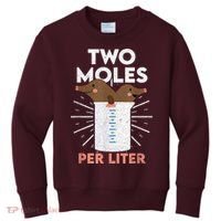 Two Moles Per Liter Funny Chemistry Science Tee Kids Sweatshirt thumb 0