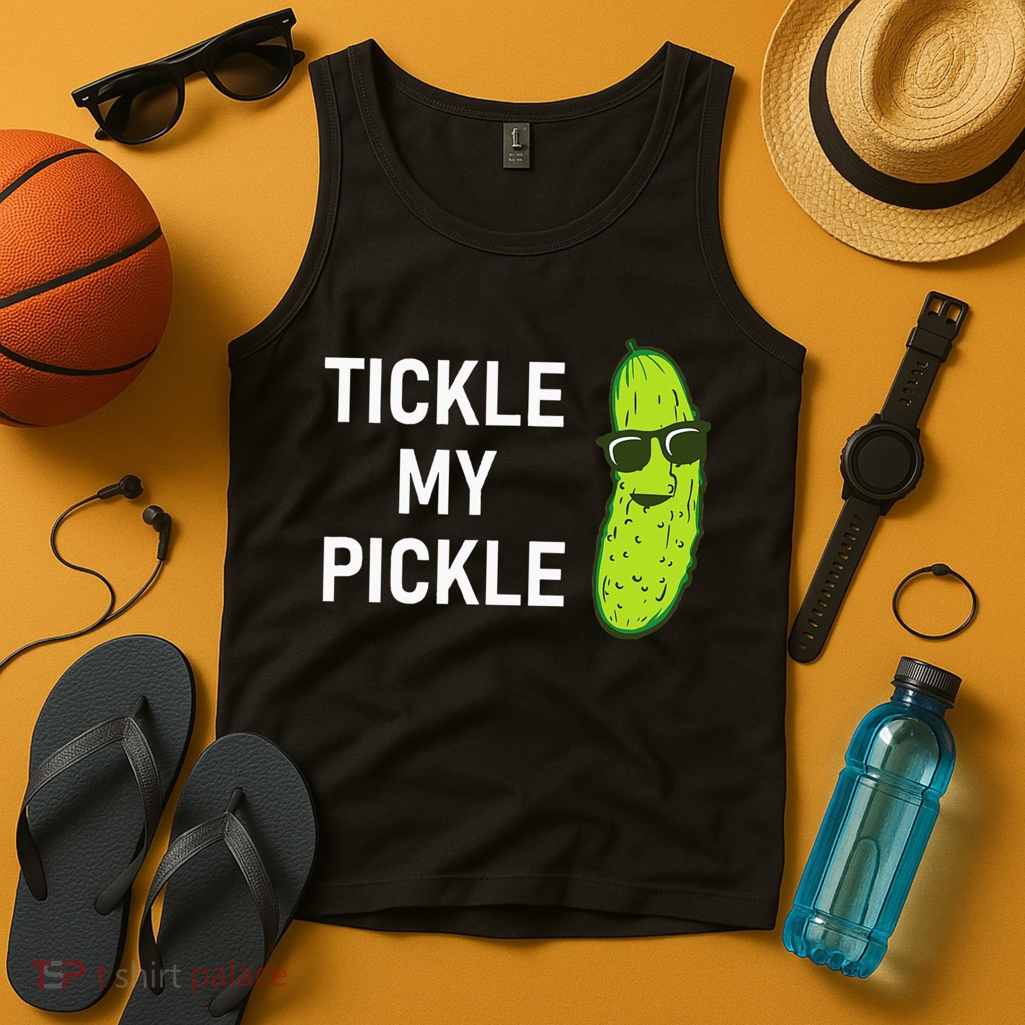 Tickle My Pickle Funny Jokes Sarcastic Tank Top