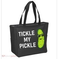 Tickle My Pickle Funny Jokes Sarcastic Tote Bag thumb 2