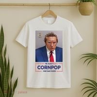Trump Mugshot ReElect Cornpop One Bad Dude T-Shirt thumb 2