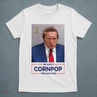 Trump Mugshot ReElect Cornpop One Bad Dude T-Shirt thumb 5