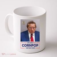 Trump Mugshot ReElect Cornpop One Bad Dude Coffee Mug thumb 0