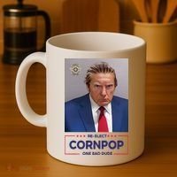 Trump Mugshot ReElect Cornpop One Bad Dude Coffee Mug thumb 4