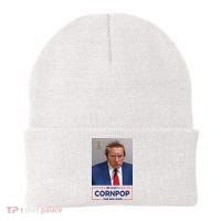 Trump Mugshot ReElect Cornpop One Bad Dude Beanie thumb 0
