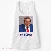 Trump Mugshot ReElect Cornpop One Bad Dude Women's Tank Top thumb 0