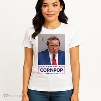 Trump Mugshot ReElect Cornpop One Bad Dude Women's T-Shirt thumb 4